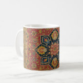 Red Gold Kashan Tepet Rug Persian Asian Kaffeetasse (Vorderseite Links)