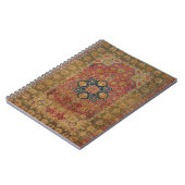 Red Gold Kashan Tepet Rug Persian Asian Notizblock (Linke Seite)