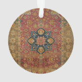 Red Gold Kashan Tepet Rug Persian Asian Ornament (Rückseite)