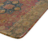Red Gold Kashan Tepet Rug Persian Asian Schneidebrett (Ecke)