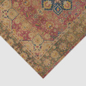 Red Gold Kashan Tepet Rug Persian Asian Seidenpapier (Ausschnitt)