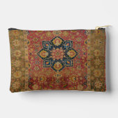 Red Gold Kashan Tepet Rug Persian Asian Zubehörtasche (Rückseite)