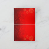 Red Gold Lanterns Rat Papier-Schnitt 2020 SGC Karte (Innenseite)