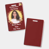 Red Gold Leaf Ausweis (Vorder- & Rückseite)