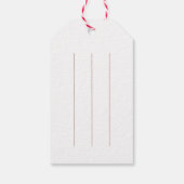 Red Gold Liebe & Joliday Weihnachten Geschenkanhänger (Rückseite)