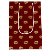 Red Gold Lips Mittlere Geschenktüte (Rückseite)