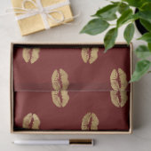 Red Gold Lips Seidenpapier (Geschenk)