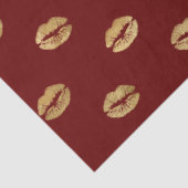 Red Gold Lips Seidenpapier (Detail)