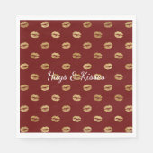 Red Gold Lips      Serviette (Vorderseite)