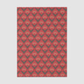 Red gold lotus vintage ethnic pattern seidenpapier (Vorderseite)
