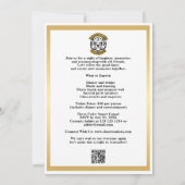 Red Gold Mascot Class Wiedersehen Einladung (Rückseite)