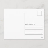 Red Gold Modernes Botanisches Foto Feiertagspostkarte (Rückseite)