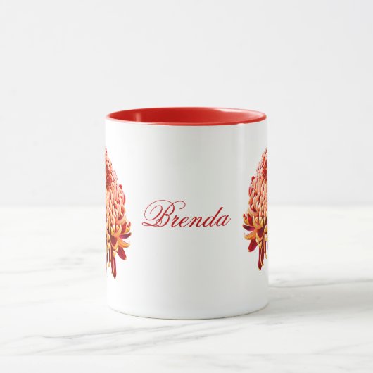 Red Gold Mum Coffee Cup Tasse (Zentrum)