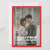 Red & Gold Newlywings Weihnachten (Vorderseite)