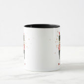 Red & Gold Nutcracker Personalisierte Weihnachten Tasse (Zentrum)