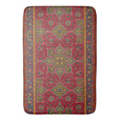 Red & Gold Persian Rug Bath Mat Badematte (Vorderseite Vertikal)