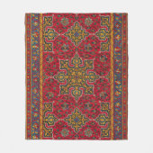 Red & Gold Persian Rug Fleecedecke (Vorderseite)