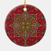 Red & Gold Persian Rug Keramikornament (Hinten)
