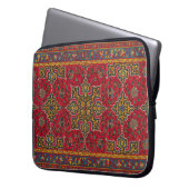 Red & Gold Persian Rug Laptopschutzhülle (Vorderseite Links)