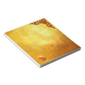 Red Gold Pig Papercut Chinesisches Neujahr 2019 An Notizblock (angewinkelt)