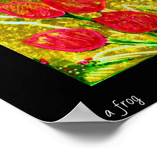 Red & Gold Poster (Ecke)