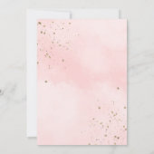 Red Gold Princess Quinceañera Einladung (Rückseite)