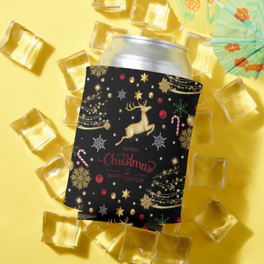 Red Gold Rentier Frohe Weihnachtsbaum Dosenkühler (In Situ Sommer)