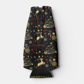 Red Gold Rentier Frohe Weihnachtsbaum Flaschenkühler (Rückseite)