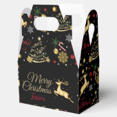 Red Gold Rentier Frohe Weihnachtsbaum Geschenkschachtel (Geöffnet)