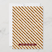 Red Gold Royal Crown Prince Aqiqah Einladung (Rückseite)