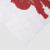 Red & Gold Santa Toy Tasche Sie besser nicht ausge Seidenpapier (Ausschnitt)