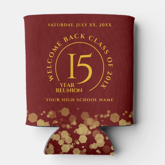 Red & Gold School College Class Dosenkühler (Rückseite)