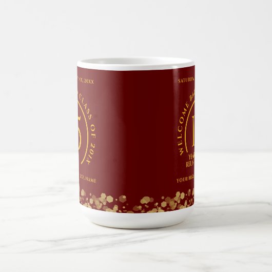 Red & Gold School College Class Kaffeetasse (Mittel)