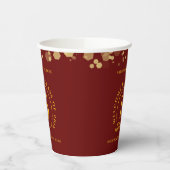 Red & Gold School College Class Pappbecher (Links)