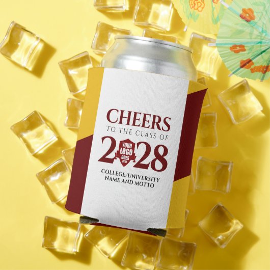 Red Gold School Uni University Abschluss Dosenkühler (In Situ Sommer)