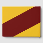 Red Gold School Uni University Abschluss Gästebuch (Rückseite)