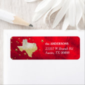 Red Gold Stars Texas Rücksendeadresse (Insitu)