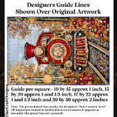 Red Gold Steam Train, Mosaik Tiles DH2L Decoupage Seidenpapier
