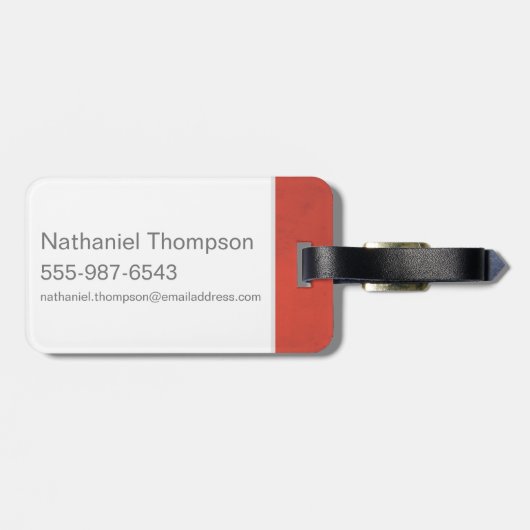 Red & Gold Stupefy Spell Graphic Gepäckanhänger (Rückseite horizontal)