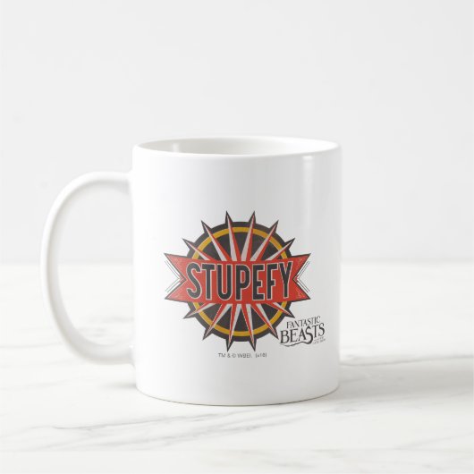 Red & Gold Stupefy Spell Graphic Kaffeetasse (Links)