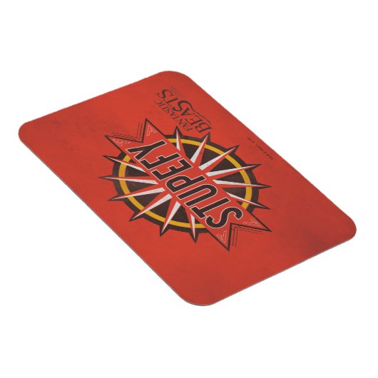 Red & Gold Stupefy Spell Graphic Magnet (Rechte Seite)
