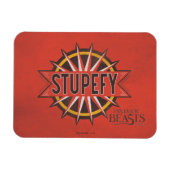 Red & Gold Stupefy Spell Graphic Magnet (Horizontal)