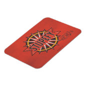Red & Gold Stupefy Spell Graphic Magnet (Linke Seite)