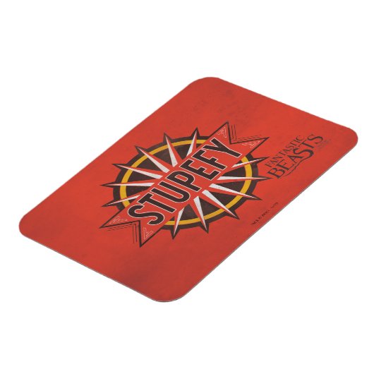 Red & Gold Stupefy Spell Graphic Magnet (Linke Seite)