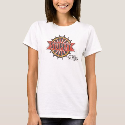 Red & Gold Stupefy Spell Graphic T-Shirt (Vorderseite)