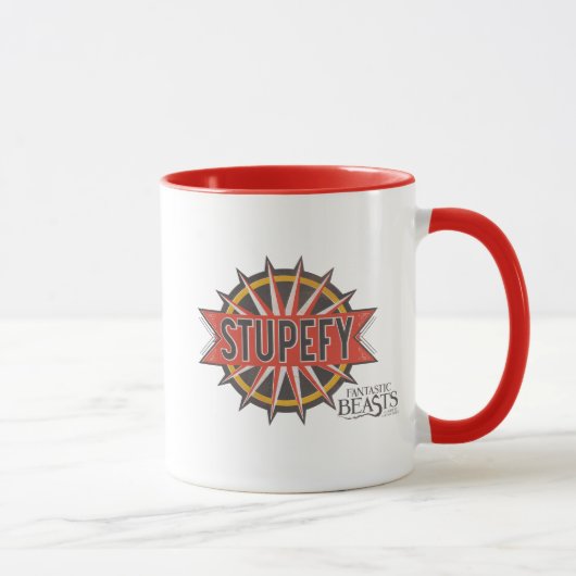 Red & Gold Stupefy Spell Graphic Tasse (Rechts)