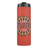 Red & Gold Stupefy Spell Graphic Thermosbecher (Vorderseite)