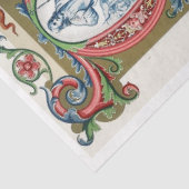 Red & Gold verzierte Decouppapier Seidenpapier (Ausschnitt)