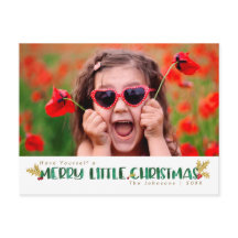 Red & Gold Wasserfarbe Frohe Weihnachten