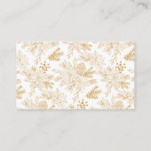 Red Gold Weihnachts-QR-Code Hochzeit RSVP Begleitkarte (Rückseite)